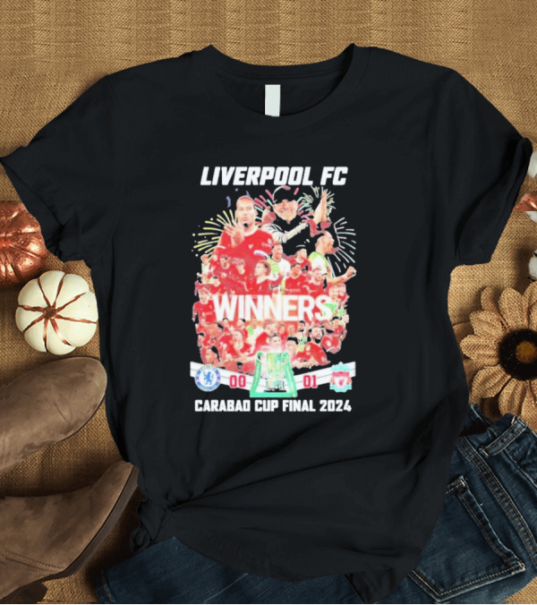 T-Shirt: Liverpool FC 01 Winners Carabao Cup Final T-Shirt Liverpool FC 01 Winners Carabao Cup Final T-Shirt