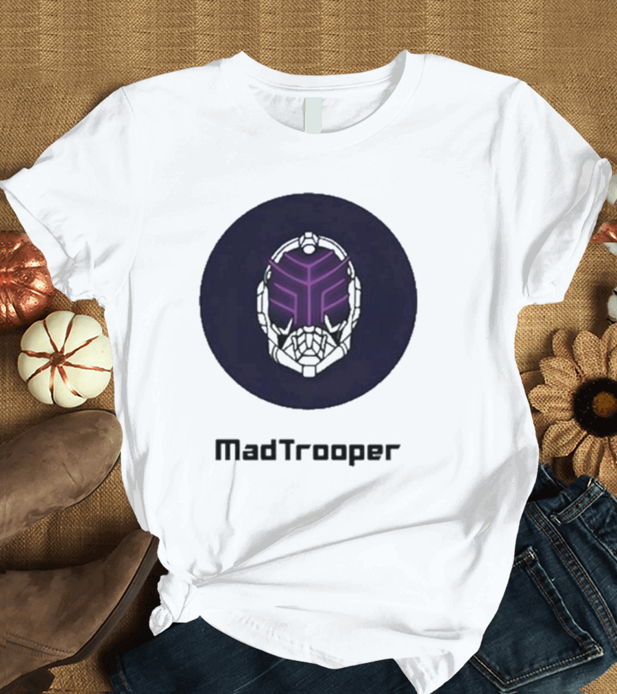 Madtrooper Helmet with Neon Purple Light T-Shirt