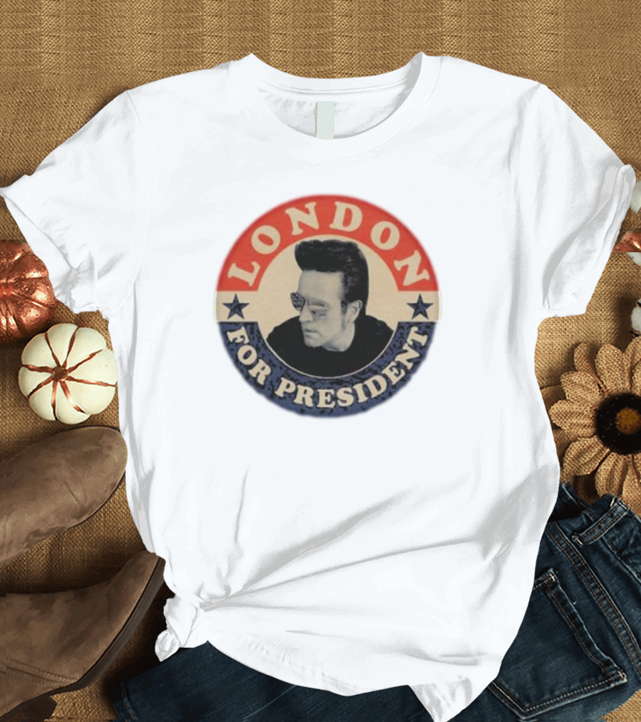 London For President Retro Campaign Button T-Shirt