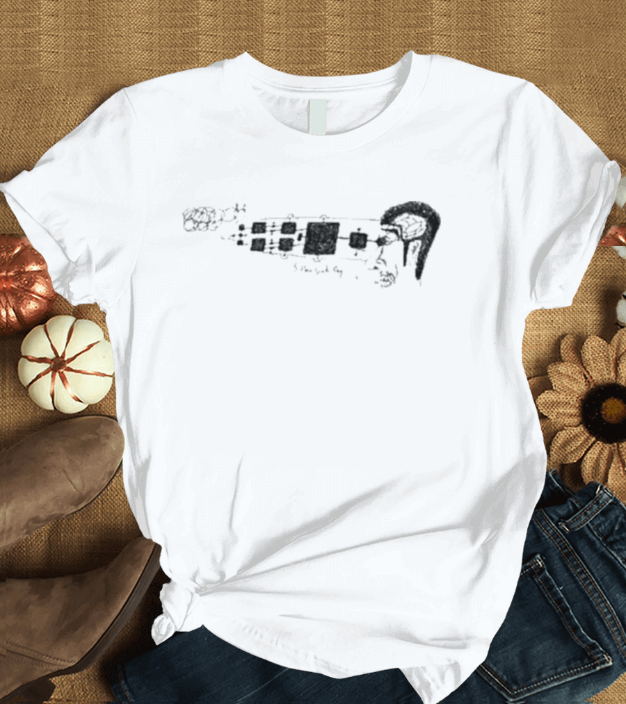 Morgaan 9 Hour Work Day Abstract Clock Face T-Shirt