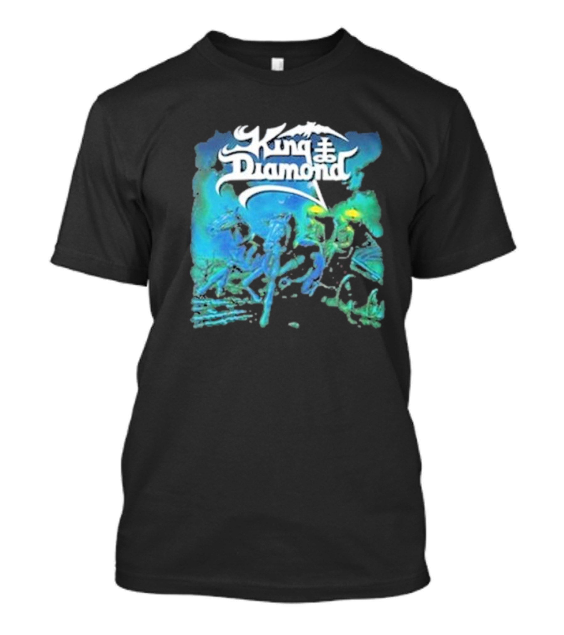 King Diamond Abigail Album Art Blue And Green T-Shirt