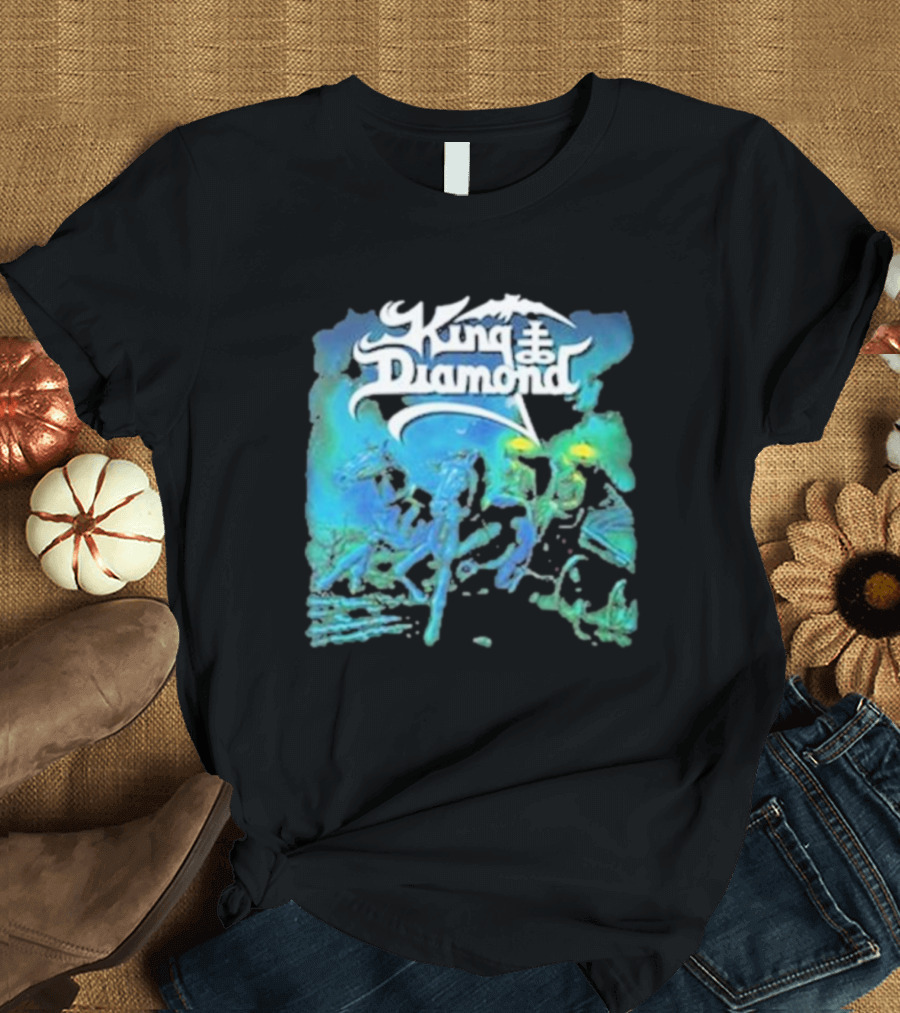 King Diamond Abigail Album Art Blue and Green T-Shirt
