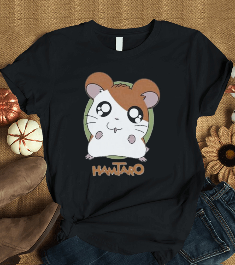 Mamono World Hamtaro Goataro Cute Hamster Friend T-Shirt