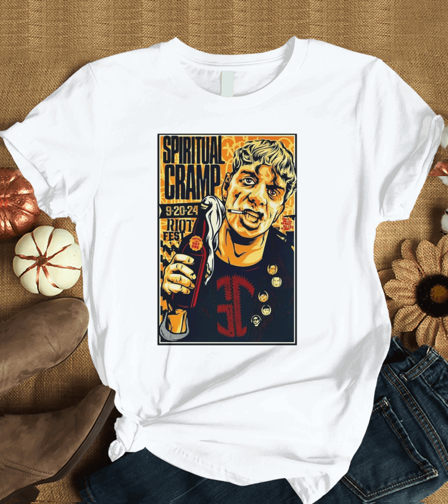 Spiritual Cramp Sept 20 2024 Riot Fest Chicago IL T-Shirt
