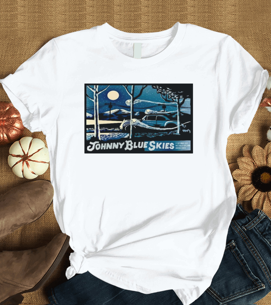 Johnny Blue Skies Sep 17 2024 Maverik Center West Valley City UT T-Shirt