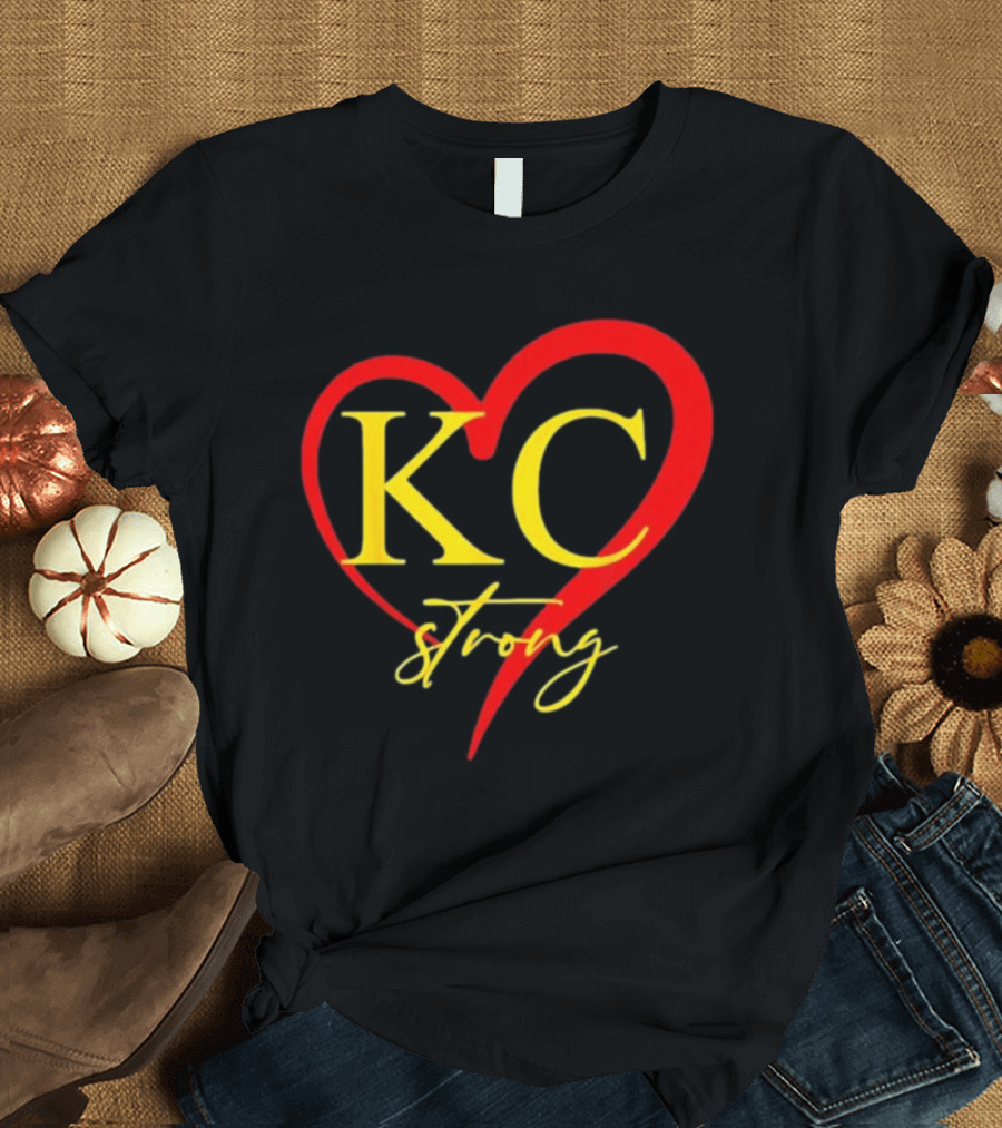 KC Strong Heart Design Kansas City Strong T-Shirt