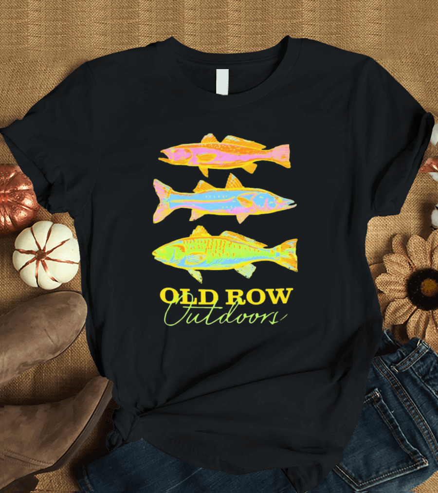 Old Row Outdoors Neon Fish Trio T-Shirt