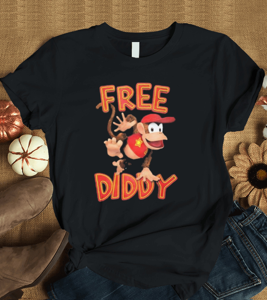 Shithead Steve Free Diddy Kong Nintendo T-Shirt