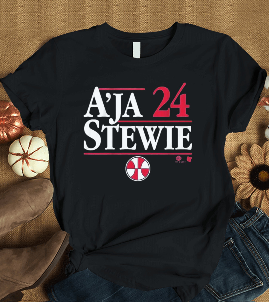 A’ja Stewie 24 Basketball Team Iconic Duo T-Shirt
