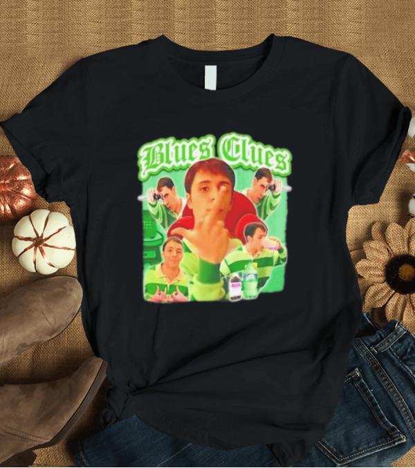 T-Shirt: Blues Clues Gangster Funny Steve Meme Mashup T-Shirt Blues Clues Gangster Funny Steve Meme Mashup T-Shirt