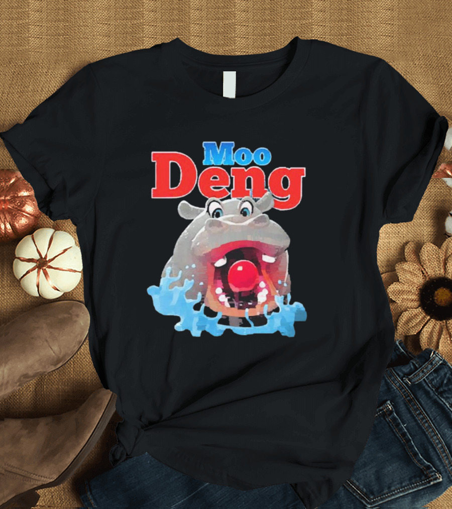 Moo Deng Hungry Hippo Water Splash T-Shirt