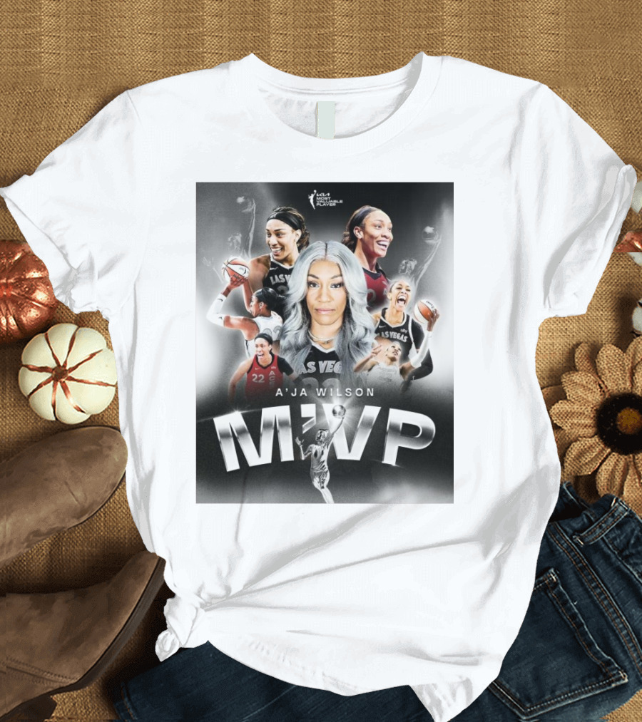A'ja Wilson Las Vegas Aces WNBA MVP T-Shirt