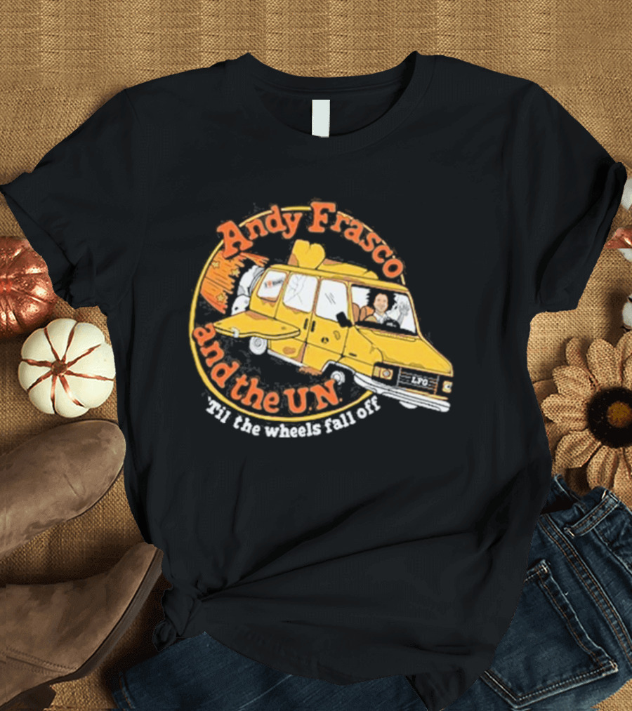 Andy Frasco and the U.N. 'Til the Wheels Fall Off Yellow Van Adventure T-Shirt