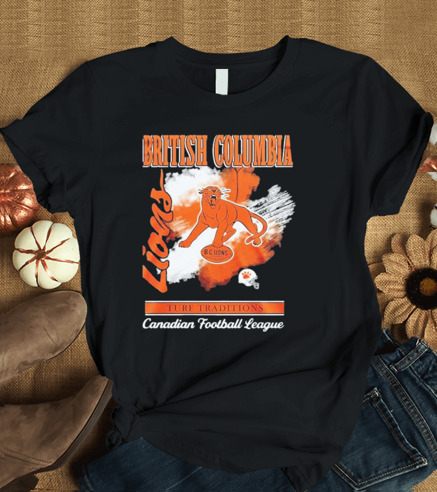 British Columbia Lions Turf Traditions Canadian Football League T-Shirt