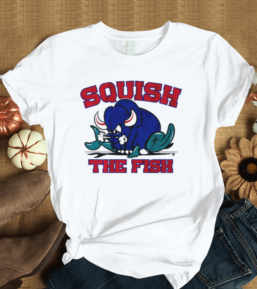 Buffalo Bills NFL Squish The Fish T-Shirt