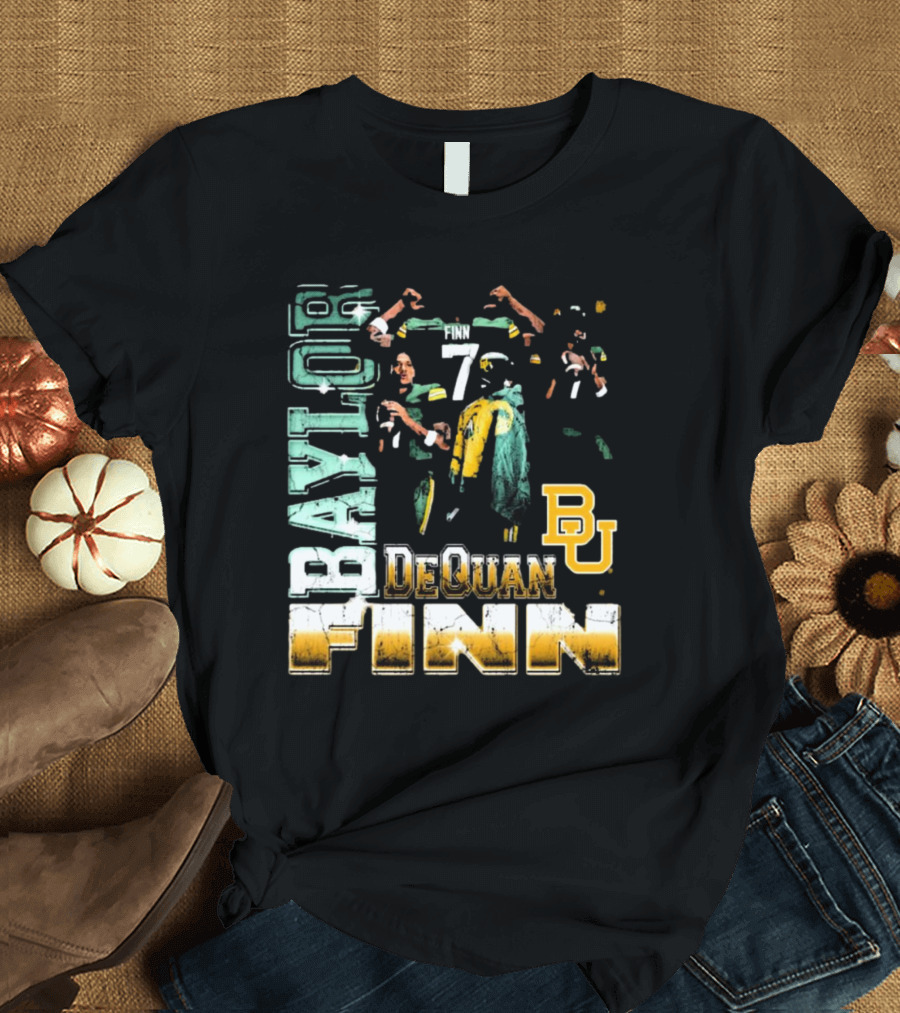 Baylor Bears Dequan Finn 7 BU T-Shirt