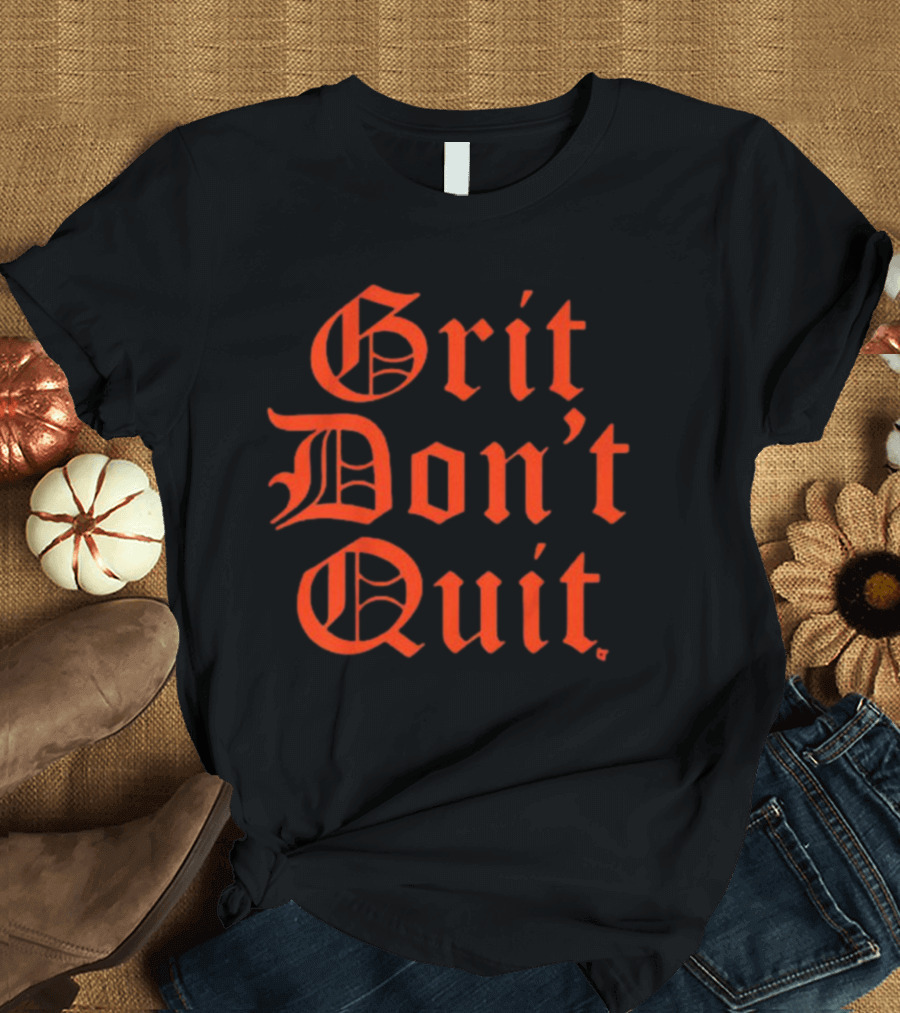 Detroit Lions Grit Don't Quit Baseball T-Shirt