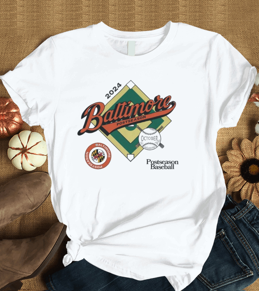Baltimore Orioles 2024 October Postseason Baseball T-Shirt