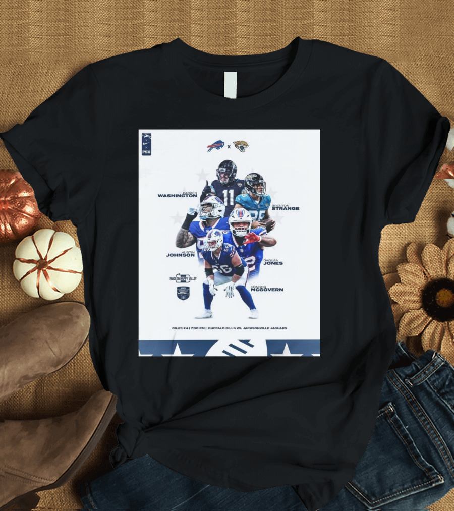 Buffalo Bills Vs Jacksonville Jaguars Penn State Alumni Matchup 09.23.24 MNF T-Shirt