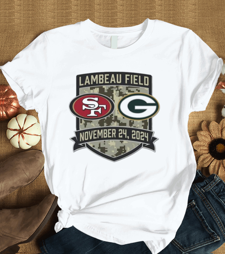 Lambeau Field November 24 2024 SF vs G Matchup T-Shirt