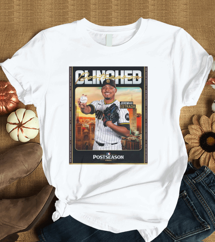 Jeremiah Estrada San Diego Padres Clinched Postseason 2024 Playoff T-Shirt
