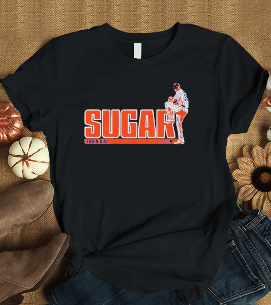 New York Mets Edwin Diaz Sugar Pitching Highlight T-Shirt