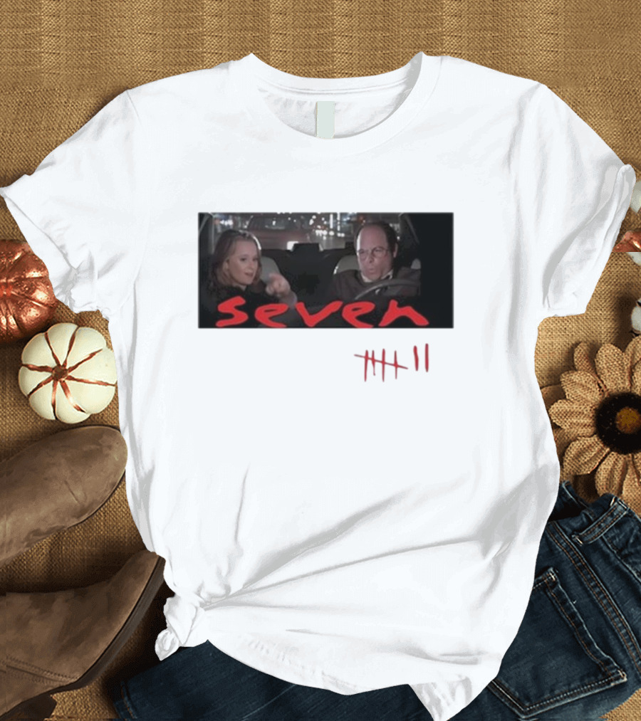Seven Seinfeld Car Scene Parody with Tally Marks T-Shirt