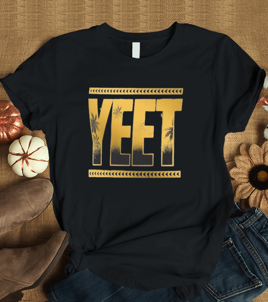 Jey Uso Champion Yeet Golden Palm T-Shirt