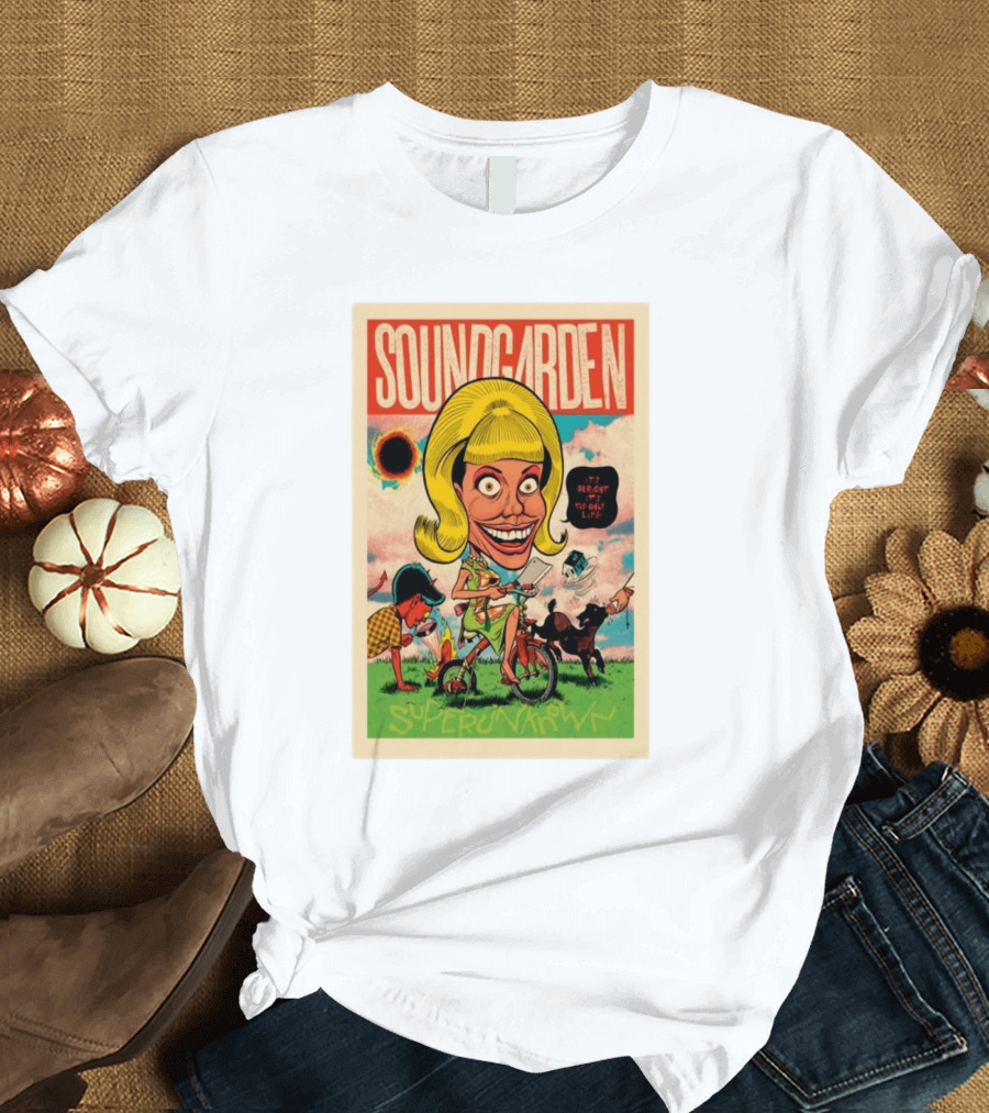 Soundgarden Superunknown 2024 30th Anniversary Cartoon T-Shirt