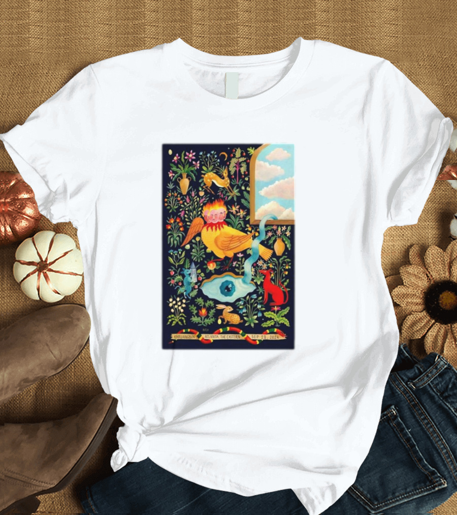 Khruangbin September 28 2024 The Eastern Atlanta GA Band Tour Psychedelic Nature T-Shirt