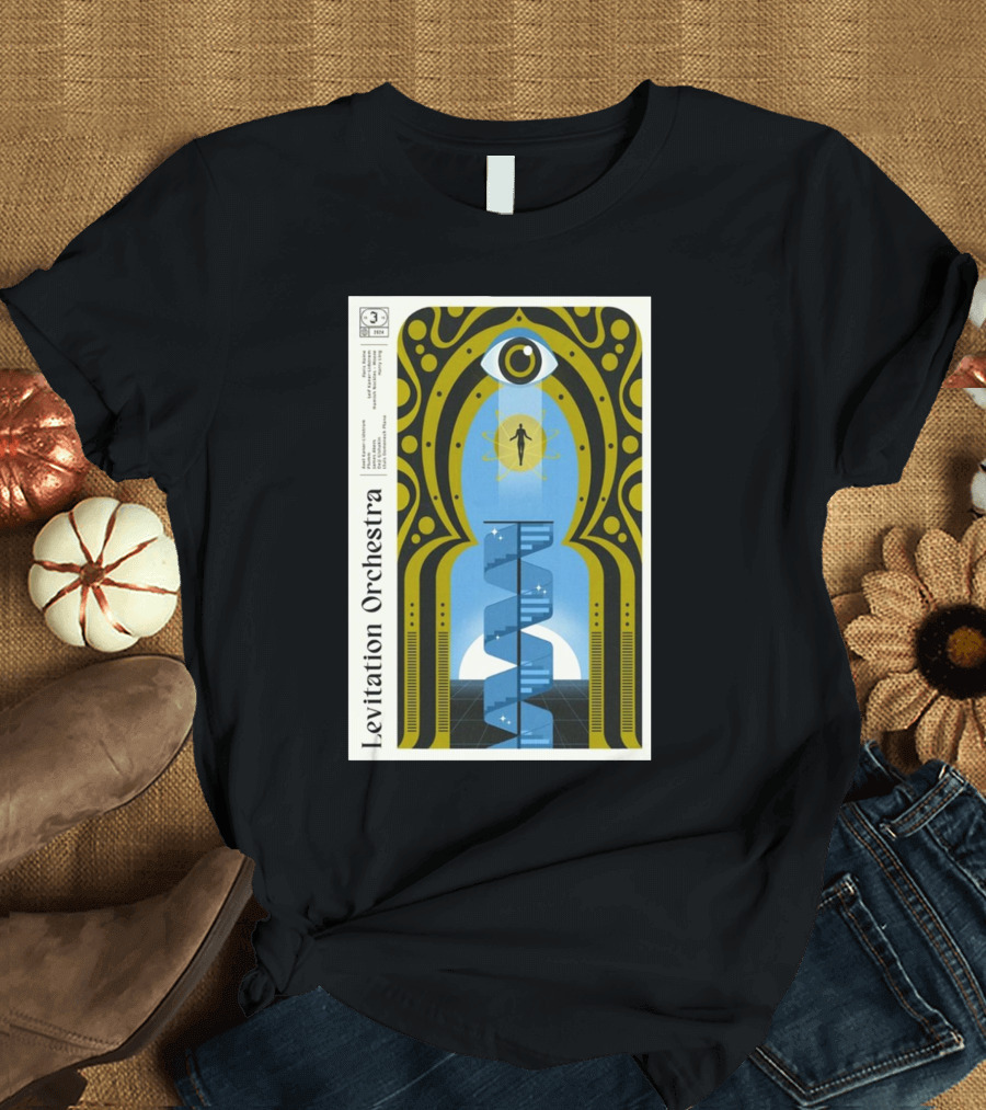 Levitation Orchestra Eye Spiral Oct 25 2024 Jasmine Warsaw Poland T-Shirt