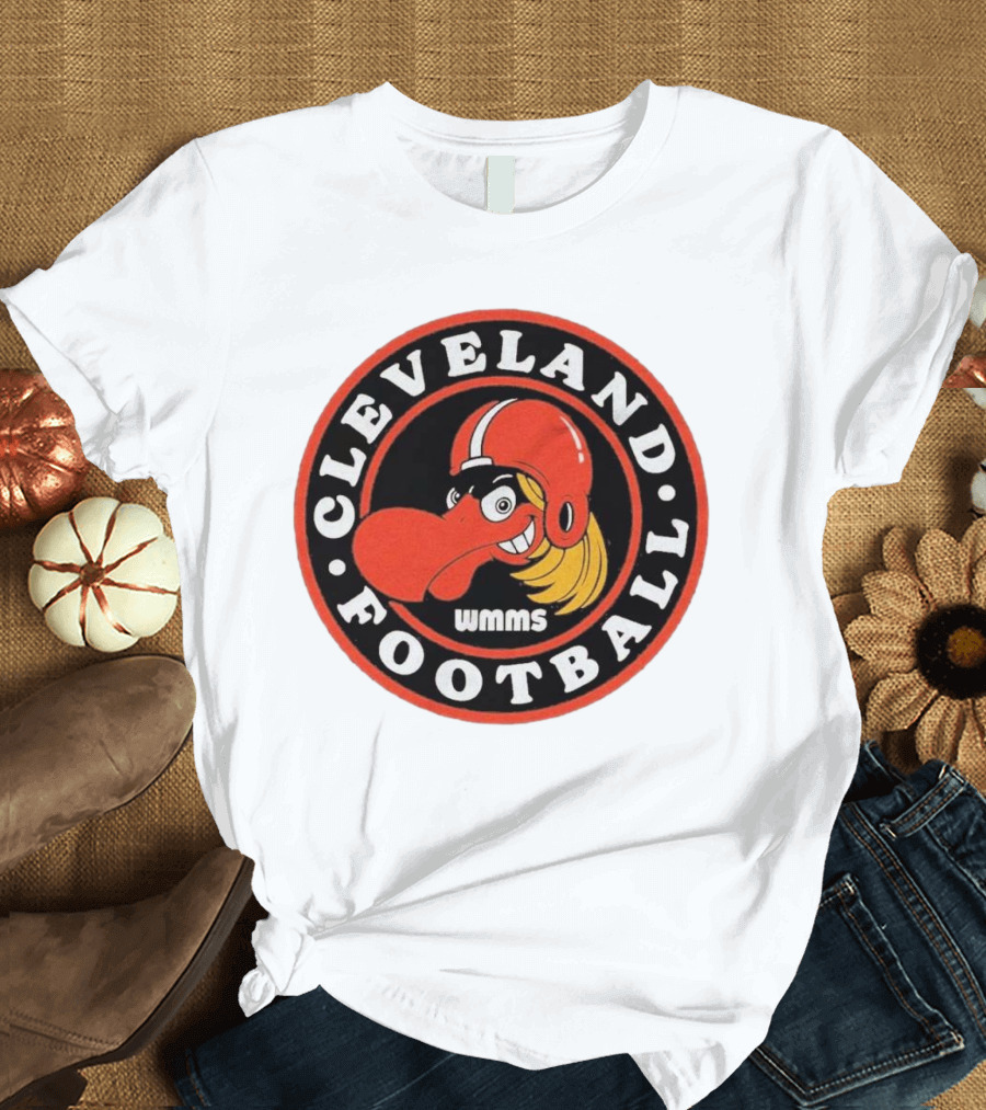 WMMS Cleveland Football 100.7 FM NFL Browns T-Shirt