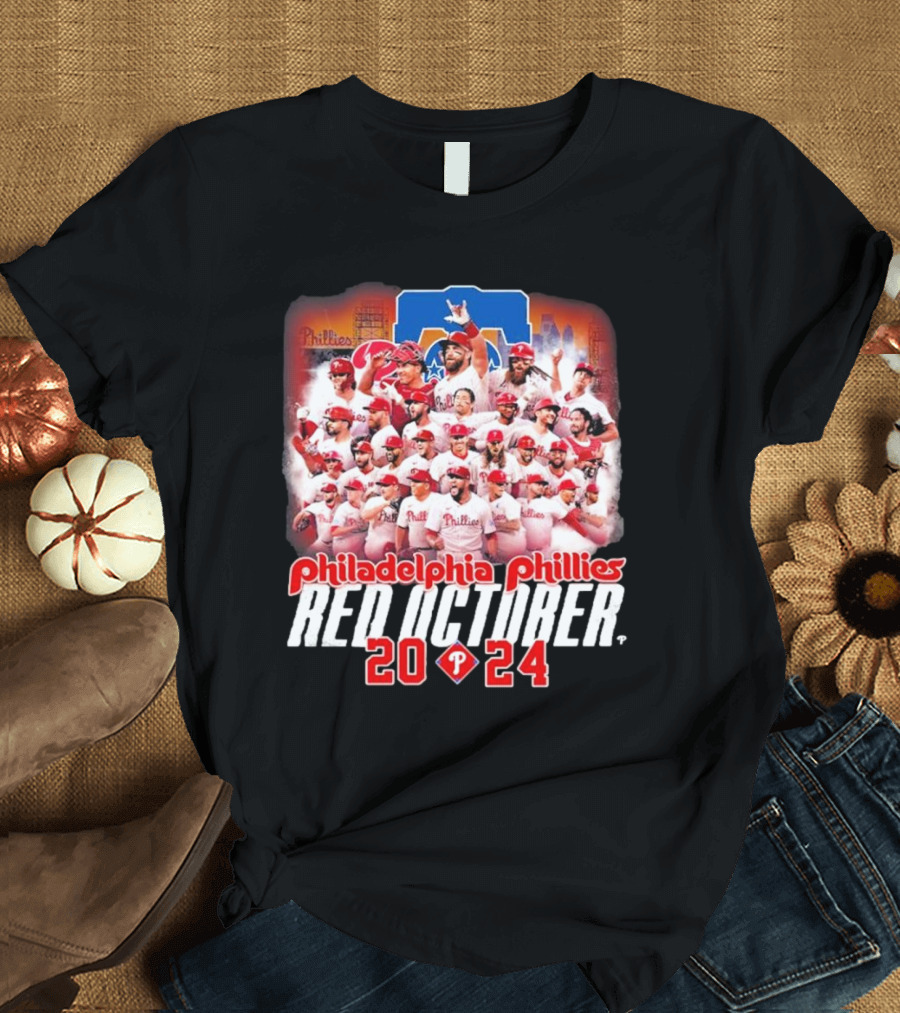 Philadelphia Phillies Red October 2024 Team T-Shirt