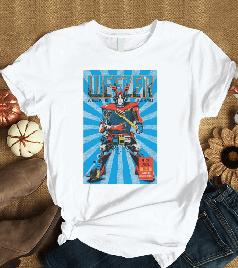 Weezer Voyage to the Blue Planet American Airlines Center Dallas TX September 29 T-Shirt