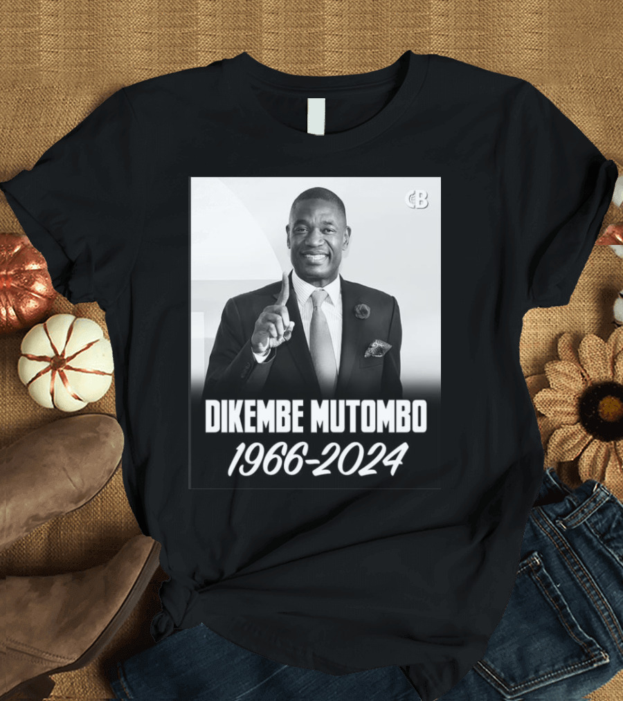Dikembe Mutombo 1966-2024 Basketball Legend Memorial T-Shirt