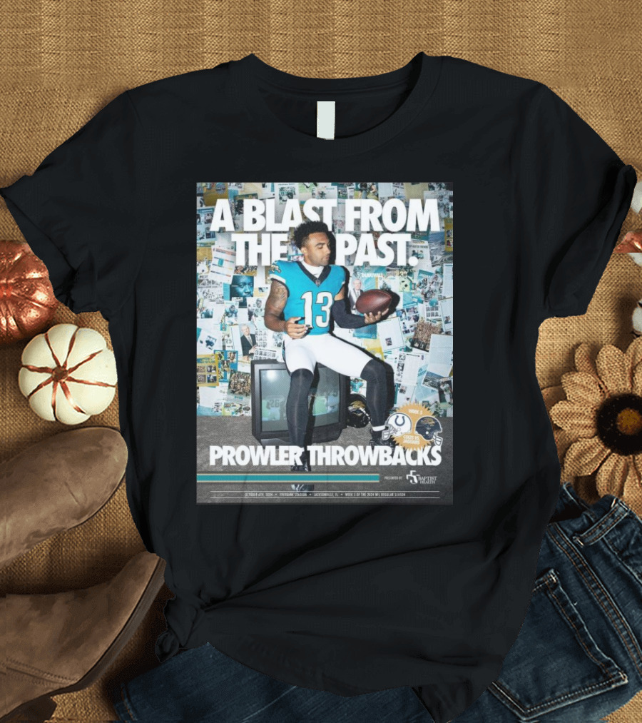 A Blast From The Past Prowler Throwbacks Week 5 Indianapolis Colts vs Jacksonville Jaguars 2024 NFL T-Shirt