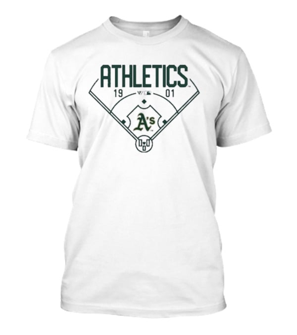 ATHLETICS 1901 A's Baseball Diamond T-Shirt