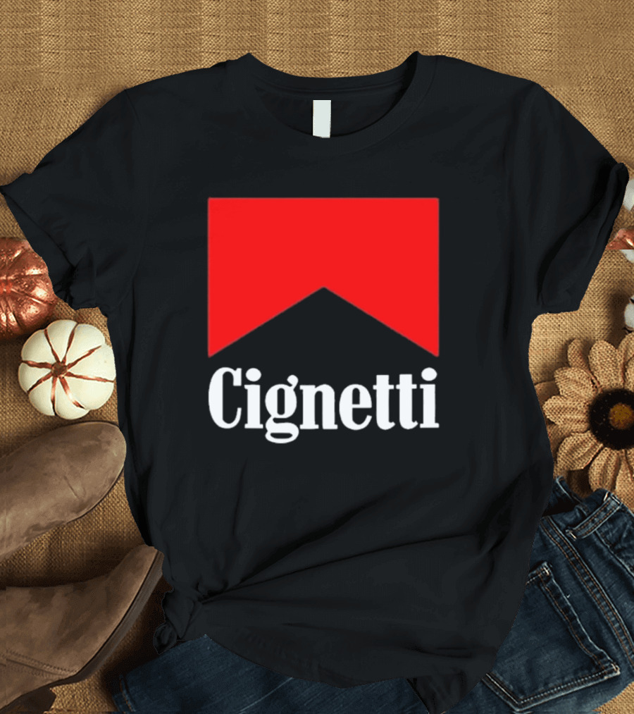 Cignetti Parody Logo Red Chevron T-Shirt