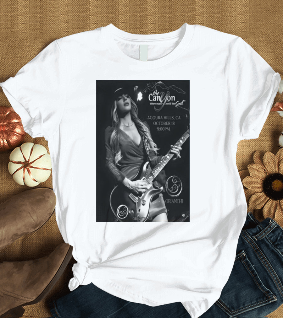 Orianthi Live at The Canyon Agoura Hills CA October 18 2024 9PM T-Shirt