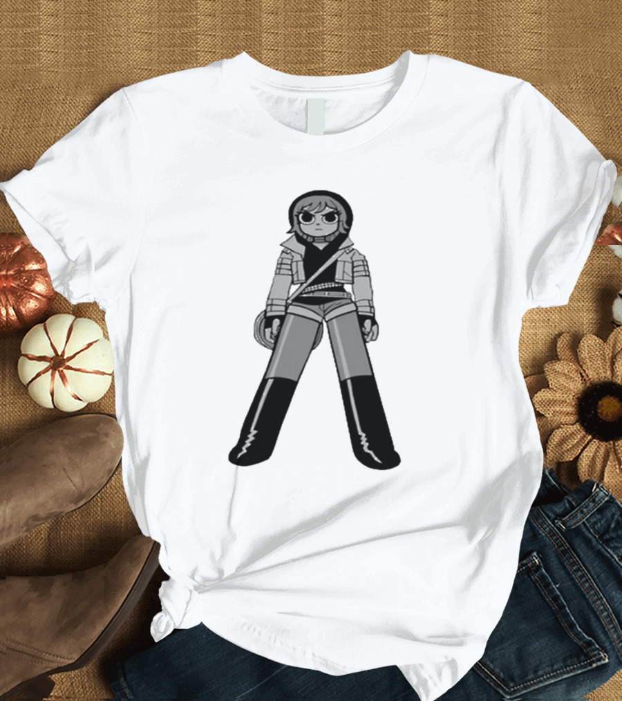 Sp20 Ramona Black and White Character Pose T-Shirt