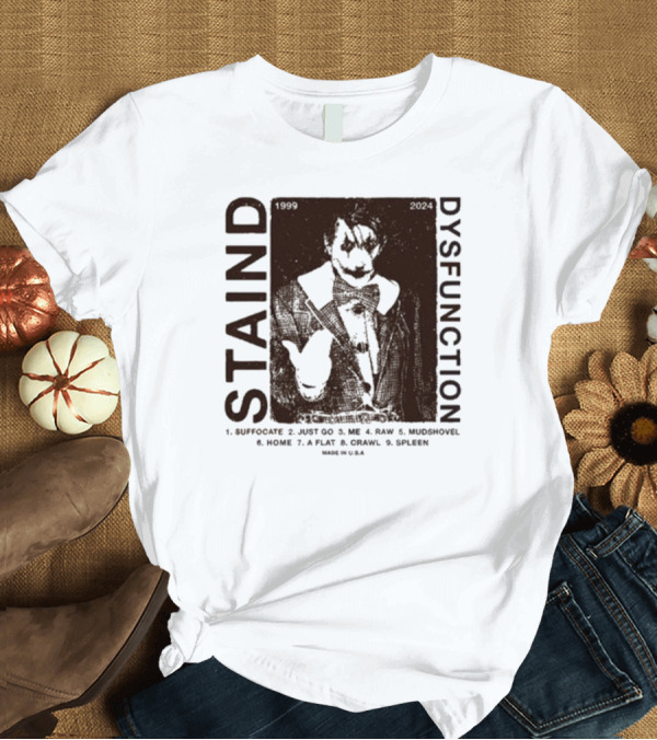 T-Shirt: Staind Dysfunction 1999 2004 Tracklist T-Shirt Staind Dysfunction 1999 2004 Tracklist T-Shirt