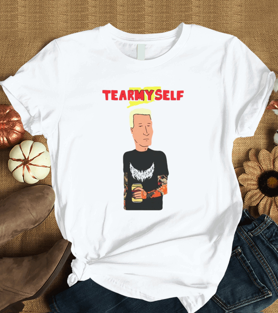 TEAR Myself Boomhauer Rick and Morty Crossover T-Shirt