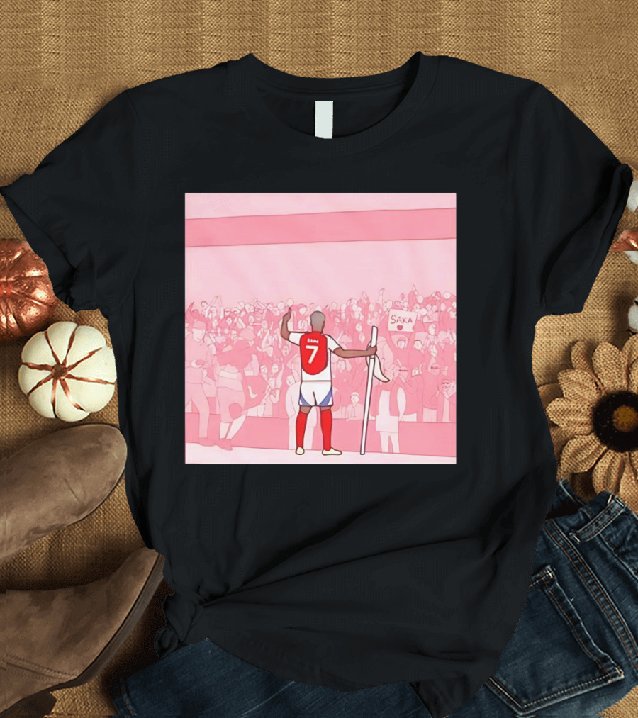 Bukayo Saka Starman Number 7 Football Crowd T-Shirt