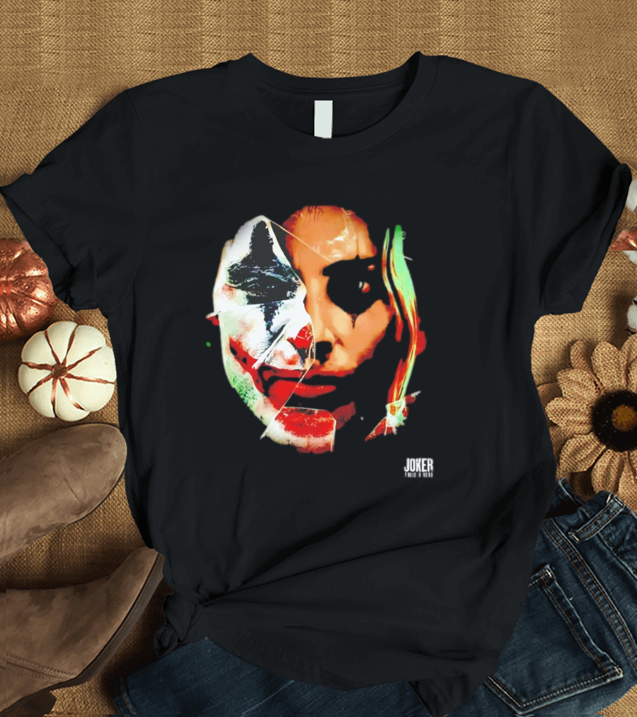 Joker Folie a Deux Fragmented Face Iconic Clown T-Shirt