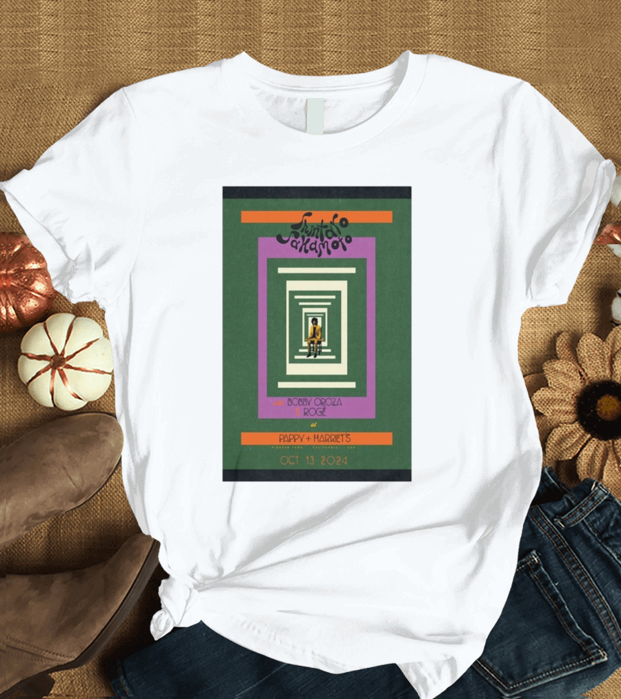 Junto Akaramo with Bobby Oroza and Rogê at Pappy + Harriet's Pioneertown CA Oct 13 T-Shirt