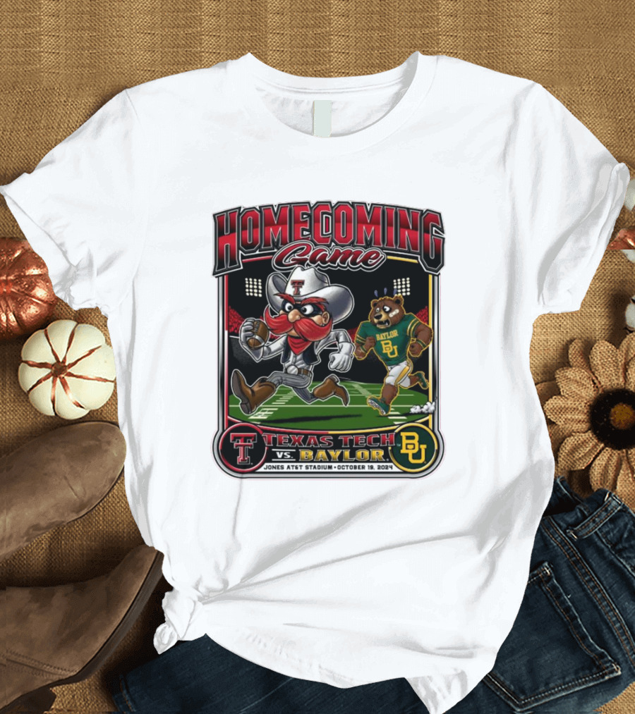 Homecoming Game Texas Tech vs. Baylor Jones AT&T Stadium October 19 T-Shirt