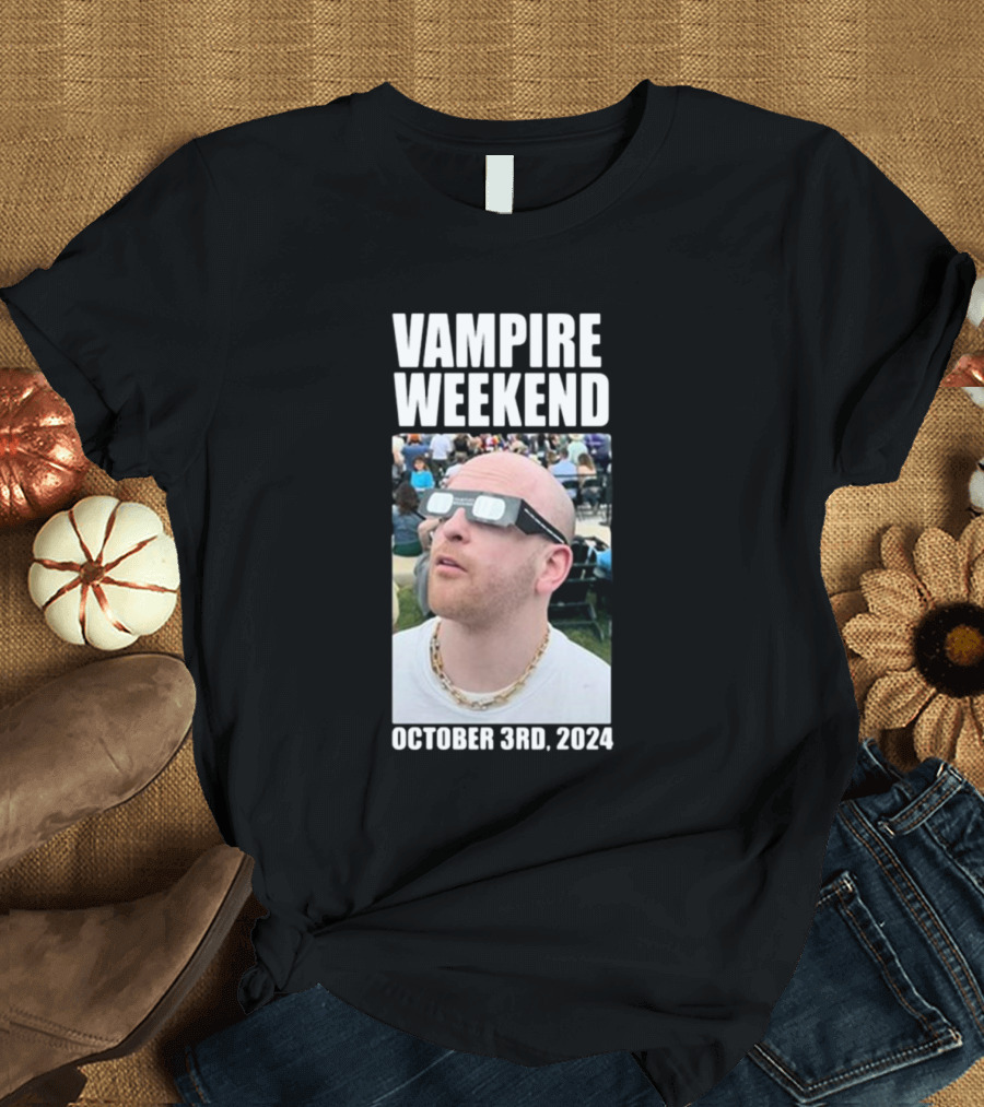 Vampire Weekend October 3rd 2024 Solar Eclipse Viewer T-Shirt
