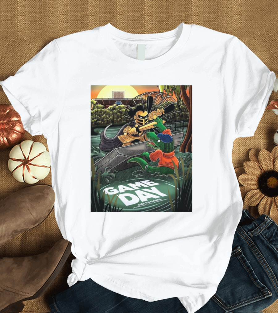 Game Day UCF Vs Florida Gators Knight and Gator Showdown October 5 T-Shirt