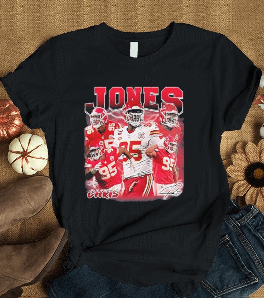 Chris Jones Kansas City Chiefs Legendary Number 95 Player T-Shirt