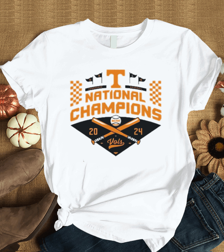 Tennessee Baseball 2024 National Champions Vols T-Shirt